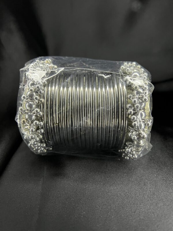 Trending Silver  Bangles set  size 2.4 - Image 3