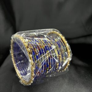Blue Color Indian bangles set size 2.4