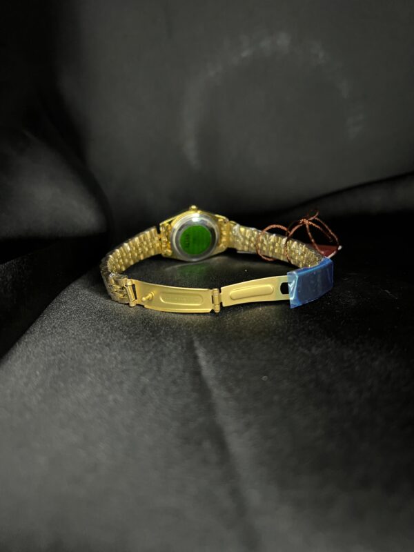 Rolex Oyster Prepetual Stones Dial Mehroon Ladies Watch - Image 2