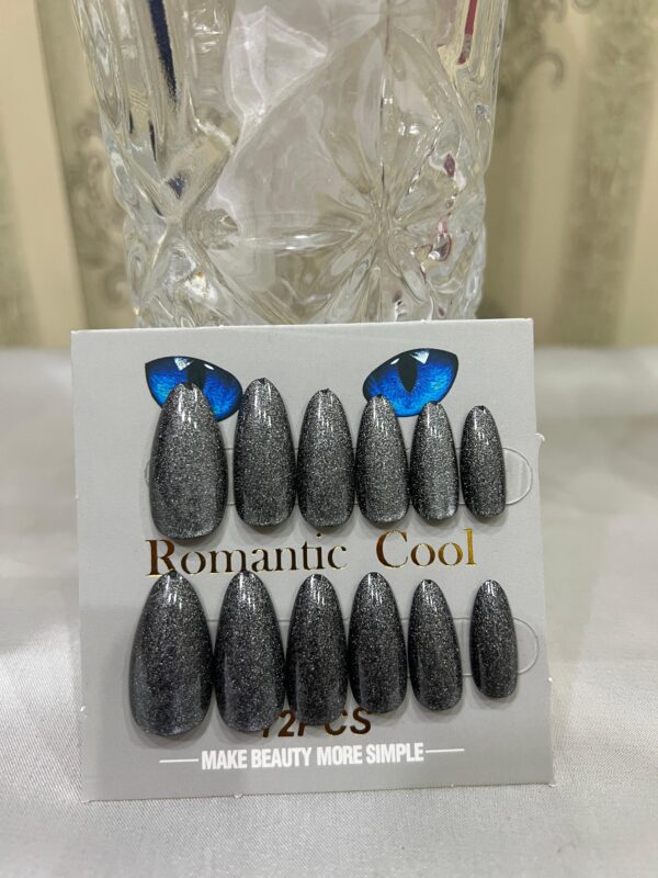 Black Cat Eye Premium Quality Press On  Nails