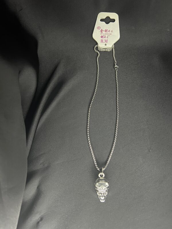 Skull Silver Stainless Steel Men's Chain