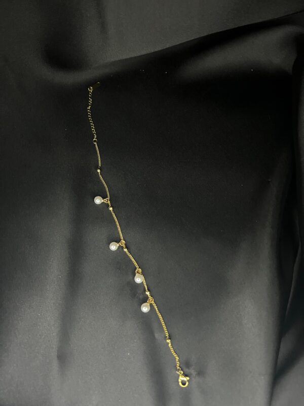 Pearl Stainless Steel bracelet /Anklet - Image 2
