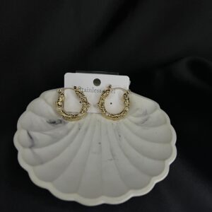 Turkish Round Pearls Earlops Stainlesss Steel