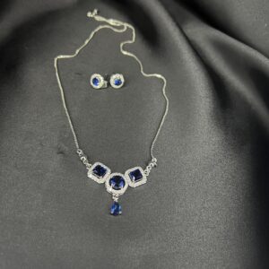 Blue Stones Luxury Neckles Set