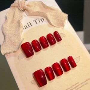 10 Pcs Cat- Eye Short Ladder, Handcrafted Nails