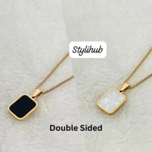 Double Sided Stainless Steel Pendent