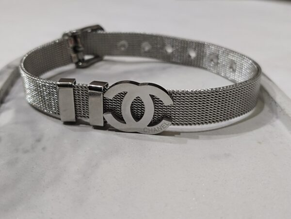 Chanel Silver Stainless Steel Belt
