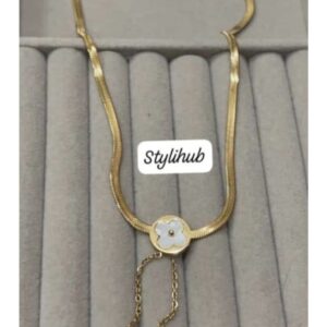 Clover White Hanging stainless Steel Pendent Pendent