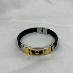 Men's Black Rubber Bracelet